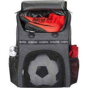 Soccer Backpack with Ball Compartment for Men & Women, Large Capacity Sports Bag